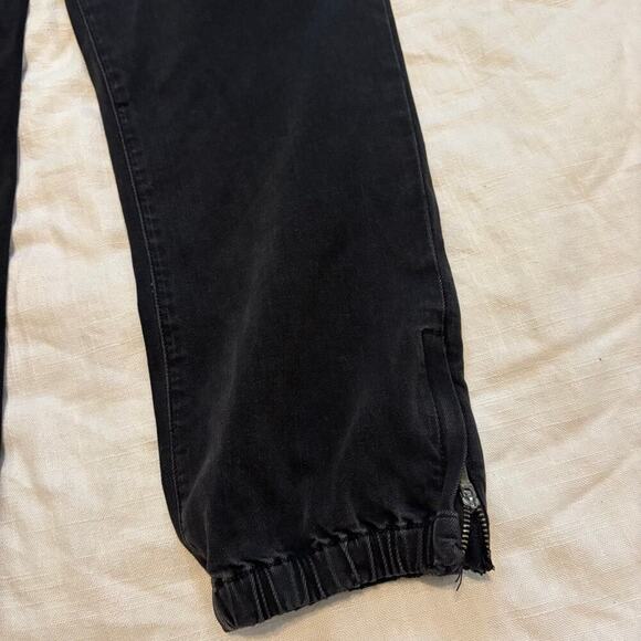 Paige Cotton Blend Denim Mid Rise Mayslie Jogger Pants Size 29 - Picture 6 of 8